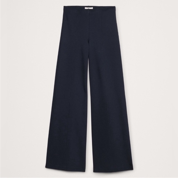 NWT! Banana Republic Navy Blue Wide-Leg Everywhere Ponte Pant - Multiple 🤎 - Picture 4 of 6
